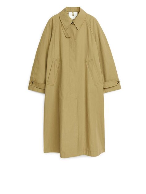 7 Arket essentials to get you through autumn - DisneyRollerGirl Oversize Trench Coat, Oversized Trench Coat, Blazer And T Shirt, Green A, Knitwear Tops, Influencer Marketing, Personal Marketing, Sweatshirt Dress, Khaki Green