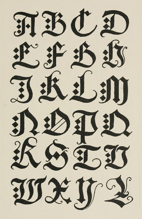 German Gothic Capitals 5 by Frank Chouteau Brown - Artvee Hipster Home, Boston Art, Fun Fonts, Art Club, Cool Fonts, Art And Architecture, Fine Art