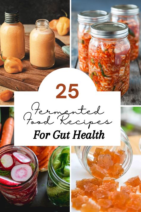 Fermented Food Recipes, Recipes For Gut Health, Fermented Vegetables Recipes, Resep Vegan, Rich Recipes, Fermented Veggies, Preserve Food, Gut Health Recipes, Fermentation Recipes