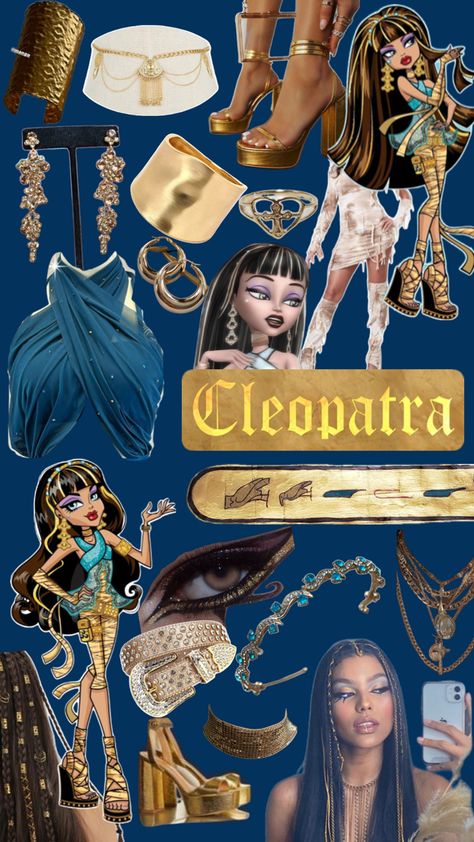 cleo, cleopatra, gold, monster high, halloween, cosplay, costume, outfit, jewelry, headband, Cleo De Nile Costume Diy, Cleodenile Costume, Cleo Halloween Costume, Trajes Halloween, Monster High Halloween Costumes, Cleopatra Halloween, Monster High Halloween, Monster High Costume, Costumes 2024