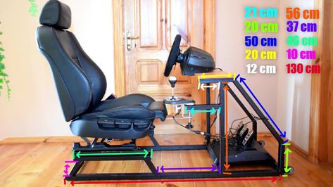 Gamer Chair, Chassis Fabrication, Diy Go Kart, Racing Chair, Racing Simulator, Video Game Rooms, Bmw E39, Bird Houses Diy, Gaming Room Setup