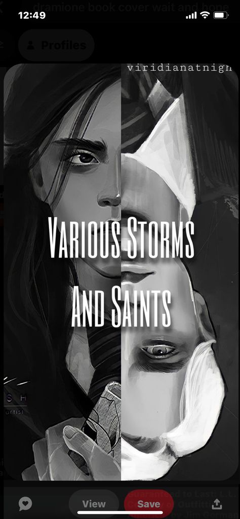 The Binding Dramione, Things We Say In The Dark Dramione, Various Storms And Saints Dramione, Dramione Fanfic Cover, Dramione Cover Art, Dramione Book Cover, Isolation Dramione, Dramione Cover, Fanfic Dramione