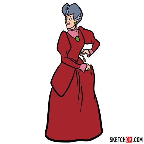 How to draw Lady Tremaine (Wicked Stepmother) - Step by step drawing tutorials Cinderella Stepsisters, Wicked Stepmother, Lady Tremaine, Markers Art, Evil Stepmother, Disney Villain, Drawing Guide, Musical Art, Step Mother