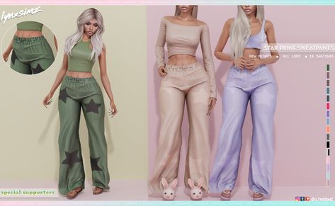 Sims Cc Pajamas Patreon, Sims4 Clothing Patreon, Sim4cc Clothes, Sims 4 Cc Pjs Patreon, Sims 4 Sweatpants, Sins 4 Cc, Star Sweatpants, Sims 4 Cheats, Alpha Cc