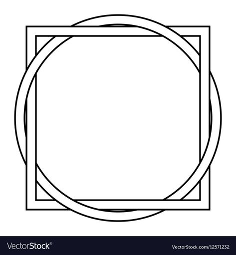 Square Peg Round Hole Tattoo, Geometric Circle Tattoo Design, Square Tattoo Ideas, Circle Vector Design, Template Tattoo, Circle Tattoo Design, Square Tattoo, Swirl Tattoo, Round Tattoo