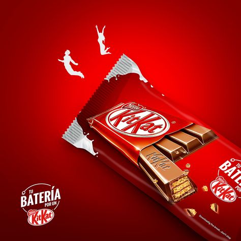 KitKat: creative kit kat • Ads of the World™ | Part of The Clio Network Kitkat Ads, Chocolate Poster, Kit Kat Chocolate, Ad Of The World, New Hyundai, Ads Of The World, Mirror Painting, Kit Kat, Advertising Agency