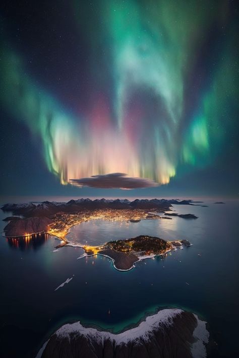 Norway Northern Lights, Anime Locations, Ethereal Nature, Biblical Paintings, Polar Lights, Northern Lights Norway, World Most Beautiful Place, Aurora Borealis Northern Lights, Nordland