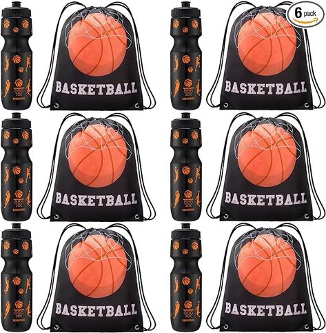 Amazon.com : Talltalk Basketball Party Favors 24 oz Basketball Water Bottle Gift for Basketball Team with Drawstring Bag Basketball Tumbler Cup Sports Themed Accessories for Events Gift Supplies(12 Pcs) : Sports & Outdoors Basketball Favors Team Gifts, Basketball Water Bottles, Basketball Tumbler, Basketball Party Favors, Basketball Stuff, Water Bottle Gift, Basketball Party, Bottle Gift, Basketball Team