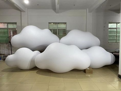 Amazon.com: SAYOK PVC Inflatable Cloud Balloons with LED Lights Inflatable Clouds Hanging Decoration for Event/Advertise/Trade Show/Exhibition/Party(1PC, 6.56ft) : Toys & Games Clouds Event, Hanging Exhibition, Cloud Event, Decoration For Event, Cloud Balloons, Inflatable Art, Hanging Balloons, Cloud Party, Balloon Clouds