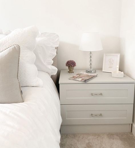 Big Bedside Table Ideas, Large Bedside Tables Minimalist, Tyssedal Bedside Table, Big Bedside Tables, Long Bedside Table, Bedside Cabinets White, Wide White Bedside Table, Wide Bedside Table Uk, Large Bedside Tables White