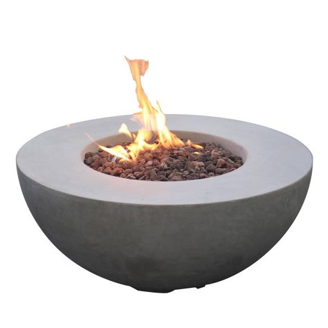 Shop Modeno  OFG107 Roca 40,000 BTU Round Liquid Propane Gas Fire Pit Bowl at Lowe's Canada. Find our selection of fire pits at the lowest price guaranteed with price match + 10% off. Round Fire Pit Table, Outdoor Fire Table, Natural Gas Fire Pit, Outdoor Fire Pit Table, Propane Fire Pit Table, Round Fire Pit, Backyard Fireplace, Concrete Fire Pits, Fire Pit Bowl