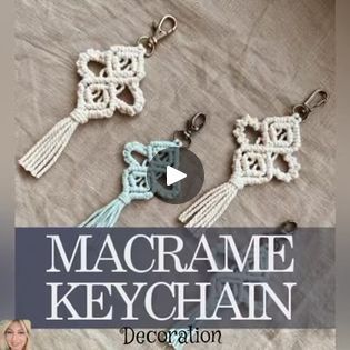 Macrame keychain step by step tutorial ✅ | Macrame keychain step by step tutorial ✅  #macramewallhanging #idea #handcraft #Viral #viralvideos #learning #diy #fyp #design #keychain #macrame #pattern | By DecorationFacebook Macrame Patterns Tutorials Keychain, Macrame Key Chains Tutorials Easy, Macrame Keyring Tutorial, Macrame Bag Diy Tutorials, Makramee Keychain, Macrame Keychain Diy Tutorials, Macrame Magnet, Easy Macrame Keychain, Macrame Keyrings