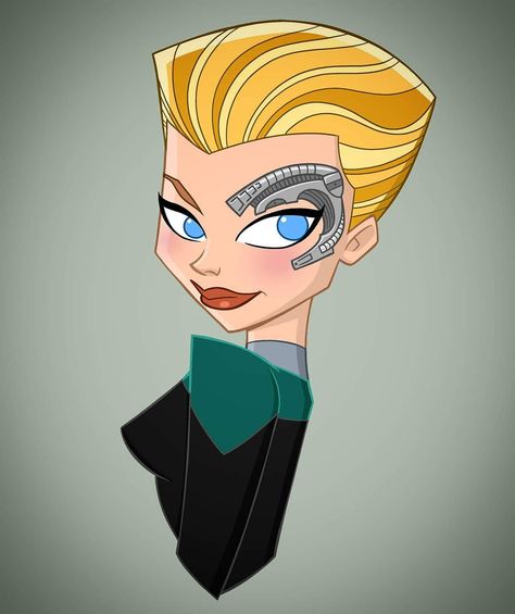 Star Trek Animated Series, Star Trek Artwork, Cartoons Band, Seven Of Nine, Star Trek Wallpaper, Jeri Ryan, Star Trek Funny, Space Stuff, Star Trek Images