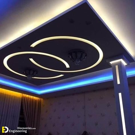 False Ceiling Lights, Pop False Ceiling, Coffered Ceiling Design, Drawing Room Ceiling Design, Ceilings Design, House Styling Interior, Luxury Ceiling Design, Simple Ceiling Design, Flush Door Design