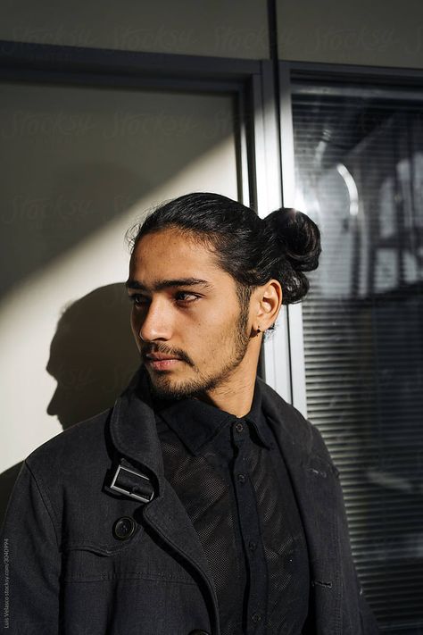 Elegant Young Man In The Airport. | Stocksy United Dark Features Man, Hispanic Male Face Claims, Spaniard Men, Latino Men Aesthetic, Latino Face Claims Male, Hispanic Character Design Male, Anthony Aesthetic, Mixed Men, Latino Man