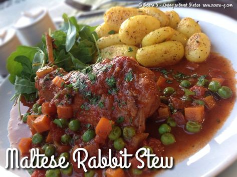 Maltese Recipes Malta, Easy Rabbit Recipe, Maltese Food, Malta Food, Maltese Recipes, Rabbit Stew, Rabbit Dishes, Making French Fries, Rabbit Food