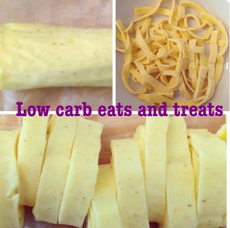 Fettuccine Pasta Recipes, Keto Egg Recipe, Keto Pasta Recipe, Keto Egg Fast, Pasta Substitute, Banting Recipes, Egg Fast, Fettuccine Pasta, Low Carb Pasta