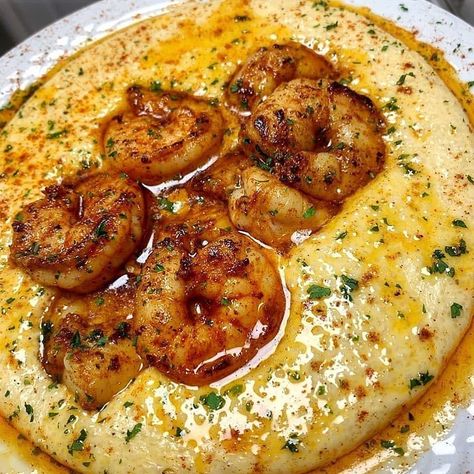 Soul Food Recipes, Jerk Shrimp, Shrimp Grits, Shrimp And Grits, Soul Food Dinner, Food Babe, Food Goals, Grits, Food Obsession