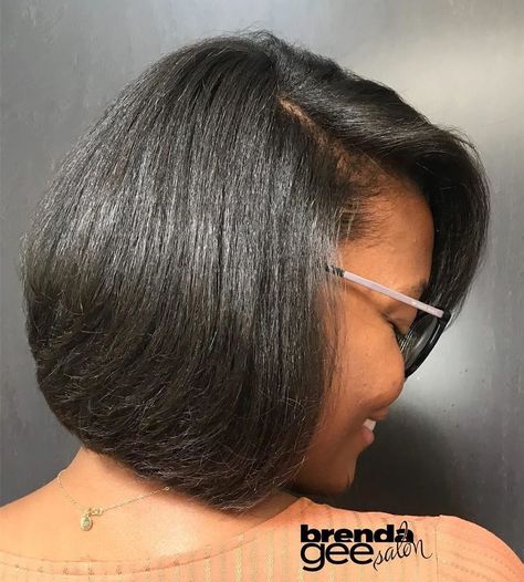 Layered Bob Hairstyles For Black Women, Curled Bob Hairstyle, Edgy Bob Hairstyles, Concave Bob Hairstyles, Bob Hairstyles Medium, Long Layered Bob Hairstyles, Weave Bob Hairstyles, Relaxed Hairstyles, Bob Hairstyles For Black Women