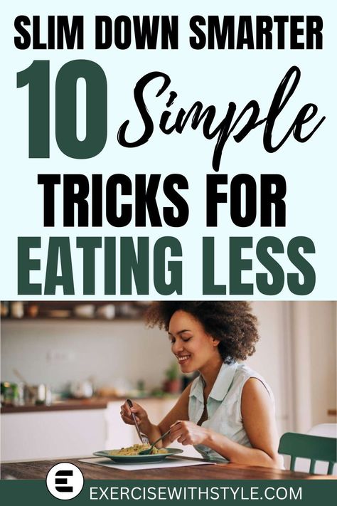 Constantly battling with your desire for more food? Dive into expert tips on how to listen to your body's hunger cues and adopt mindful eating practices. 🧘‍♀️ #IntuitiveEating #HealthyLifestyle Food Self Control Tips, How To Feel Full While Dieting, Eating Less Tips, Eating In Moderation, How To Eat Slower, Motivation To Eat Less, How To Stop Thinking About Food, How To Feel Full, Hunger Cues