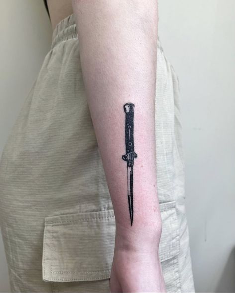 The Last Of Us Switchblade Tattoo, Ellie’s Switchblade, Tlou Switchblade Tattoo, Ellie’s Switchblade Tattoo, Ellie Switchblade Tattoo, Tlou Inspired Tattoo, Ellie Switchblade, Ellie Knife Tattoo, Ellies Switchblade