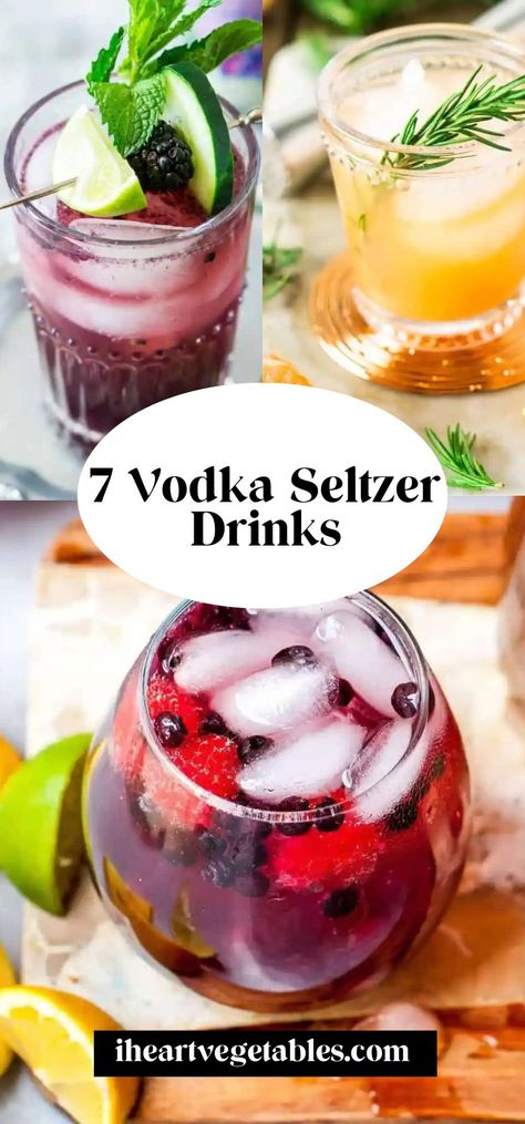 If you’re looking for a simple way to elevate a vodka and seltzer, try one of these simple drink recipes! All of these drinks are made with vodka, seltzer, and a few other ingredients to elevate your cocktail to the next level. Cheers! Grapefruit Vodka Drinks, Simple Drink Recipes, Seltzer Cocktails, Blueberry Cocktail, Grapefruit Vodka, Cucumber Vodka, Rosemary Simple Syrup, Blueberry Season, Vodka Soda