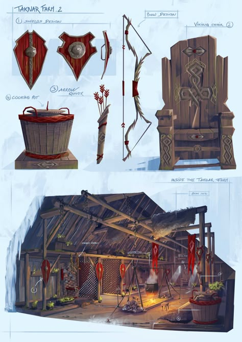 Viking Landscape, Vikings House, Mech Concept, Viking House, Viking Character, Viking Village, Vikings Game, 2nd Year, Arte Cyberpunk