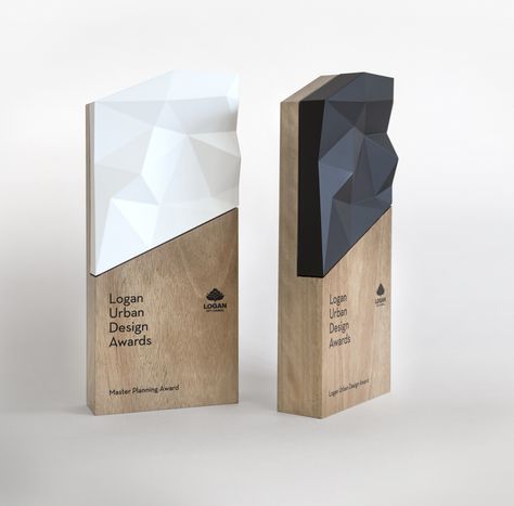 Logan Urban Design Awards Trophy on Behance Plaque Design, Award Ideas, Trophy Design, Environmental Graphic Design, Awards Trophy, Wayfinding Signage, Environmental Design, Graphic Design Studios, Environmental Graphics