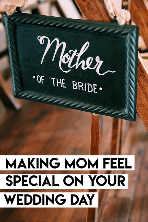 Make your mom feel special on your wedding day with these great tips and ideas!  -  #motherofthebride #weddings How To Honor Mom At Wedding, Wedding Day Gift For Mother Of The Bride, Honoring Mom At Wedding, Gifts For Mom Wedding Day, To My Mom On My Wedding Day, Honor Mom At Wedding, Mom On Wedding Day, Sims Wedding, Brides Mom