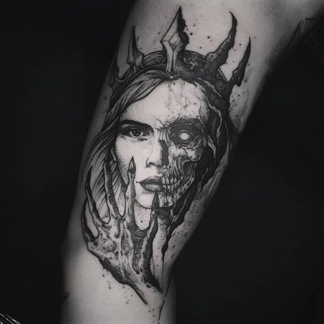 Jacob Tattoo, Goddess Hel, Loki Tattoo, Rabe Tattoo, Norse Mythology Tattoo, Vampire Tattoo, Viking Tattoo Sleeve, Symbole Viking, Rose Tattoos For Men