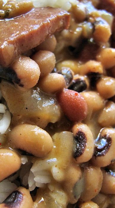 Cajun Black-Eyed Pea Stew with Sausage Stew With Sausage, Blackeyed Pea Recipes, Black Eyed Peas Recipe, Black Eyed Pea, Creole Cooking, Peas Recipe, Cajun Dishes, Southern Recipes Soul Food, Cajun Cooking