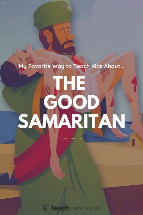 Use our Good Samaritan object lesson to teach kids what it truly means to Love Thy Neighbor. Good Samaritan Object Lesson, The Good Samaritan Lesson, Good Samaritan Craft, Lds Object Lessons, Youth Sunday School Lessons, Craft Games, Sunday School Object Lessons, Scriptures For Kids, The Good Samaritan