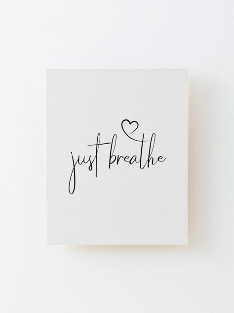 Small Just Breathe Tattoos, Just Breathe Tattoo Ideas, Breathe Tattoos For Women On Wrist, Just Breathe Quotes Tattoo, Relax Tattoo Ideas, Just Breathe Tattoos For Women Forearm, Back Shoulder Tattoos For Women Unique, Family Word Tattoo, Just Be Tattoo