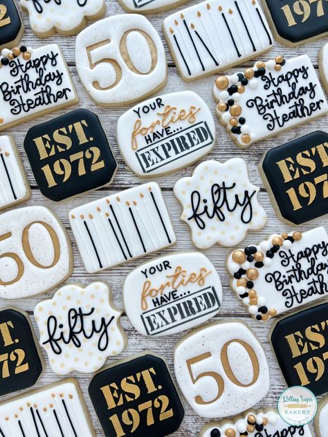 Men's 70th Birthday Cake Ideas, 50th Cookie Ideas, 50th Man Birthday Ideas, 50 Birthday Cake For Men Turning 50, Big 50 Birthday Party Ideas, 50th Birthday Cake Ideas For Men Dads, Cookies For 50th Birthday Party, 50th Birthday Party Ideas Men, 50th Birthday Party Cookies