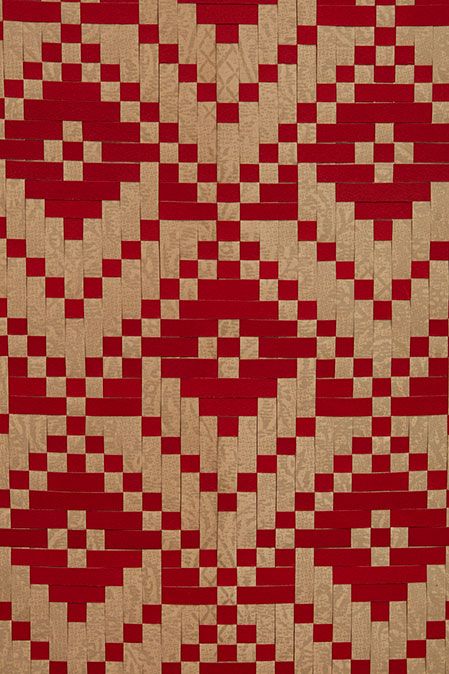 FHE Galleries Featured Artists | Alexis Neal | Maori Weaving Off Loom Weaving Design, Traditional Weaving Pattern, Maori Weaving Patterns, Weaving Patterns Paper, Paper Weaving Patterns Design, Filipino Weaving, Twill Weave Pattern, Maori Weaving, Weaving Patterns Design