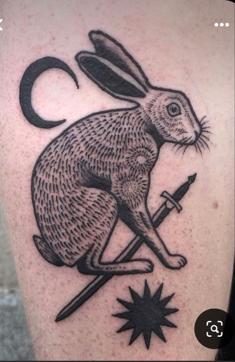 White Rabbit Tattoo, Medieval Tattoo, Engraving Tattoo, Medieval Artwork, Bunny Tattoos, Rabbit Tattoos, Shoulder Tattoos For Women, Different Tattoos, Head Tattoos