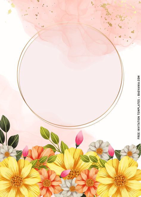 Download Now 7+ Fancy Floral Birthday Invitation Templates For Your Kid's Birthday This Spring #free #freeinvitation2019 #birthday #disney #invitations #invitationtemplates Happy Birthday Yellow, Yellow Invitation, Spring Invitations, Flower Birthday Invitations, Invitation Layout, Floral Birthday Invitations, Butterflies Art, Beautiful Butterflies Art, Disney Invitations