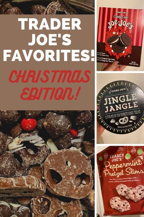 Another one of my favorite things from Trader Joe's blog, Christmas edition. Lots of cute holiday treats for gifts and to just enjoy yourselves too! Trader Joe's Christmas, Trader Joe Desserts, Trader Joes Christmas Appetizers, Trader Joe’s Christmas Gifts, Trader Joe’s Christmas Items, Trader Joes Must Haves 2024, Trader Joe’s Christmas, Cute Holiday Treats, Treats For Gifts