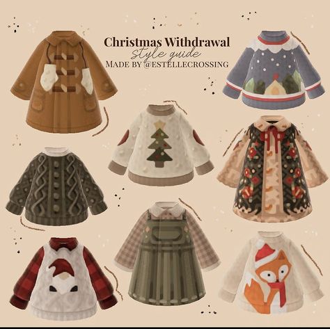 Cottagecore Winter, Cottagecore Animal Crossing, Winter Cottagecore, Acnh Clothes, Animal Crossing 3ds, Cottagecore Clothes, Animal Crossing Guide, Farm Clothes, Animal Crossing Qr Codes Clothes