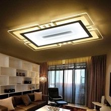 Modern Led Ceiling Lights Acrylic Lamp Kitchen Living Room Bedroom Decor Indoor Home Lighting White Iron Fixtures AC 110-220V Rectangular Living Room, Rectangular Living Rooms, Home Bar Sets, Lamp Kitchen, Modern Led Ceiling Lights, Bedroom Ceiling, Modern Ceiling Fan, Bedroom Ceiling Light, Room Lighting