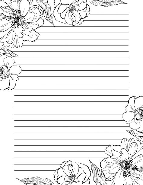 Black And White Border Template, Notes Design Ideas Notebook, Writing Paper Template Aesthetic, Bookmark Outline, Notes Design Ideas, Vintage Writing Paper, Purple Art Abstract, Wicca Recipes, Writing Paper Template