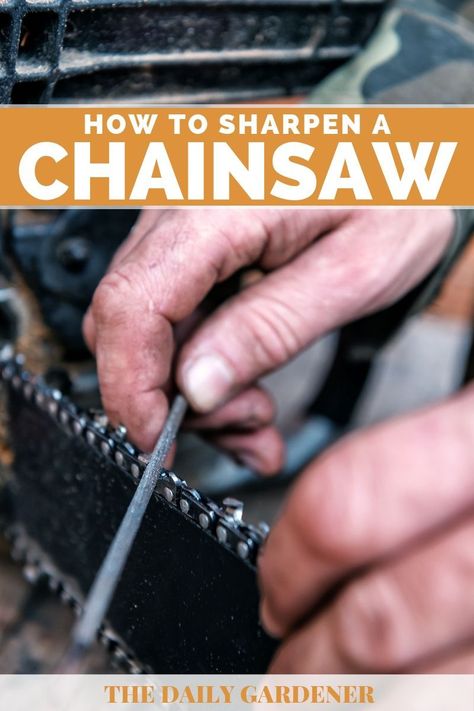 How to Sharpen a Chainsaw? (Tips & Video Included) How To Sharpen A Chainsaw Chain, Chainsaw Sharpening Tools, Chainsaw Sharpening, Chainsaw Chain Sharpener, Battery Powered Chainsaw, Saw Sharpening, Chainsaw Sharpener, Gas Chainsaw, Chainsaw Chains