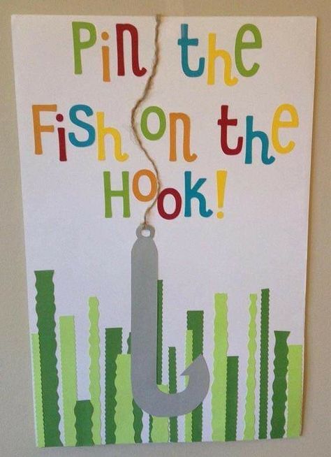 Fishing Theme Birthday, Fishing Themed Birthday Party, Fish Birthday, Fish Party, Fishing Birthday Party, Birthday Party Game, O Fish Ally, Boys First Birthday Party Ideas, Boys 1st Birthday Party Ideas