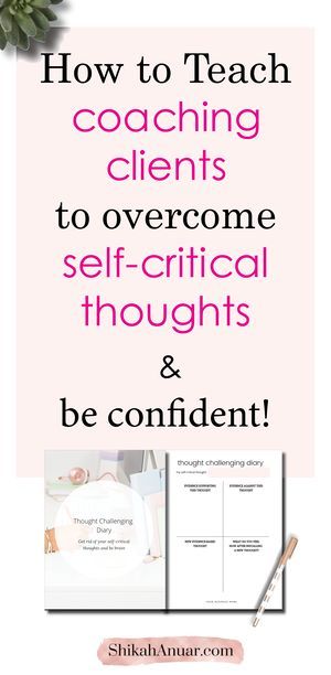 Teach your clients to overcome self-critical thoughts and be confident to chase their goals. Free coaching tool included - you can use it in your coaching sessions or even as a lead magnet on your website. Life Coach Business, Coaching Questions, Becoming A Life Coach, Coaching Clients, Life Coaching Business, Coaching Skills, Coach Website, Life Coaching Tools, Free Coaching