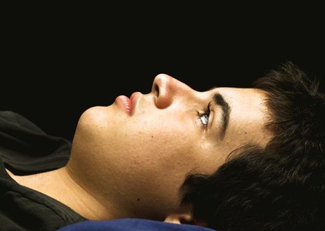 Side profile of a guys face laying down Sleeping Routine, Natural Sleep Aid, Organizing Life, Face Profile, Natural Sleep Aids, Sleep Aid, Pitch Black, Leaving Home, Natural Sleep