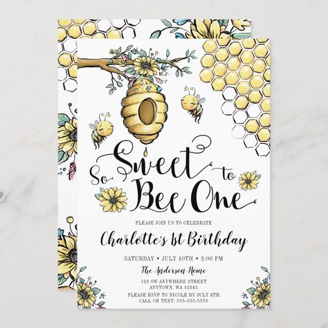 10th Birthday Invitation, Honey Bee Baby Shower, Bee Baby Shower Theme, Mommy To Bee, Gender Neutral Baby Shower Invitations, 1st Birthday Party Invitations, Woodland Baby Shower Invitations, 2nd Birthday Invitations, Baby Shower Invitaciones