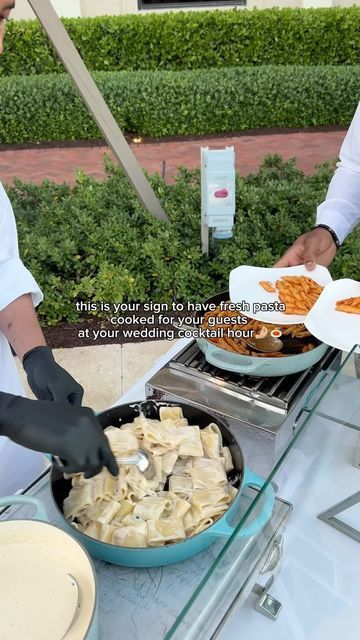 Destination wedding content creator on Instagram: "Pasta in a parmesean cheese wheel WILL have your guests drooling🤤🍝✨ . . . . . #wedding #weddingcontentcreator #pastabar #weddingcocktailhour #weddinginspo #weddingideas #weddingreception #luxurywedding #luxuryweddingcontentcreator #weddingdayfood #weddingideas" Pasta Bar Wedding Reception, Wedding Pasta Bar, Unique Wedding Food Ideas, Wedding Pasta, Pasta Wedding, Unique Wedding Food, Fun Wedding Reception, Bar Wedding Reception, Wedding Content