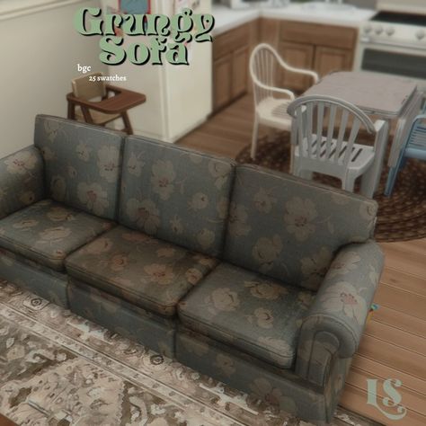 ๋࣭⭑Grungy Sofa ๋࣭⭑ | Patreon Sims 4 Cc Furniture Living Rooms, Over The Couch, Rainbow Pillow, Sims 4 Cc Furniture, Sims 4 Build, Sims 4 Houses, Sims 4 Cc Finds, Sims House, Cozy Place