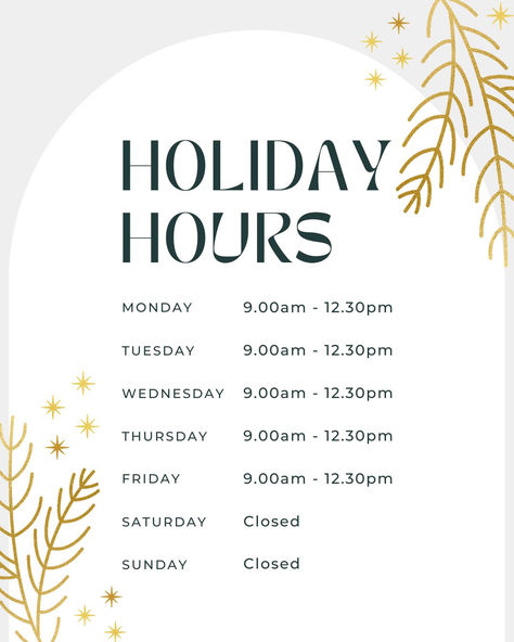 Gold Neutral Minimalist Holiday Hours Christmas Instagram Post Minimalist Instagram Post, Christmas Instagram Post, Carbquik Recipes, Business Hours Sign, Christmas Marketing, Modern Branding Design, Minimalist Instagram, Etsy Shop Branding, Christmas Instagram