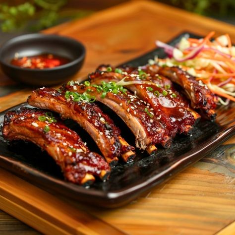 P.F. Chang's Spare Ribs Recipe Bbq Pork Spare Ribs, Pork Spare Ribs Recipe, Asian Bbq Sauce, Spare Ribs Recipe, Spareribs Recipe, P F Chang, Rib Sauce, Bbq Pork Ribs, Pf Changs